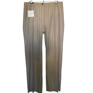 NWT Bernard Zins Joyeux Stripe Wide Leg Trousers Pants